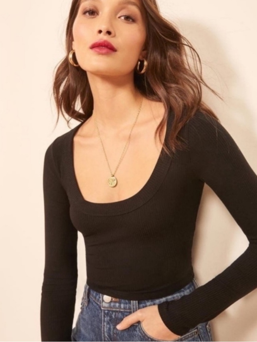 Reformation Paige Ribbed Top - Picture 2 of 4